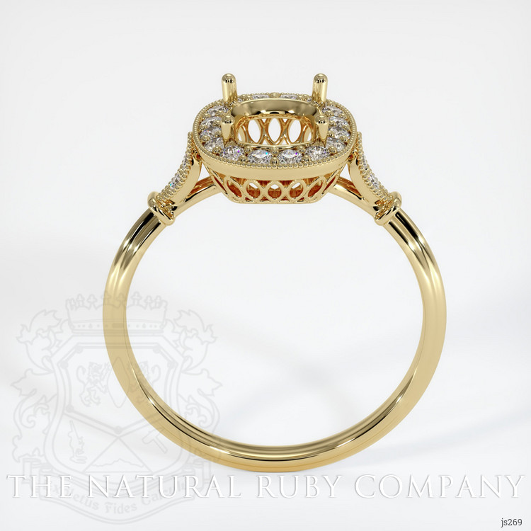 14K Yellow Gold Antique Style Ring Setting
