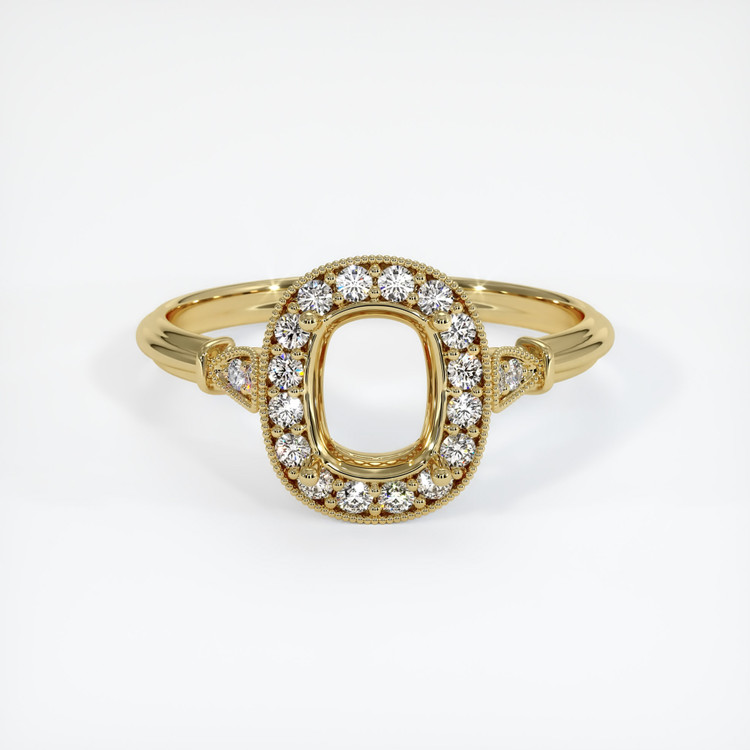 18K Yellow Gold Antique Style Ring Setting