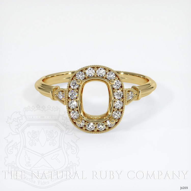 18K Yellow Gold Antique Style Ring Setting