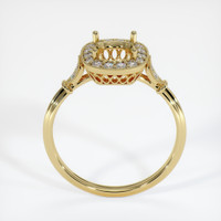 18K Yellow Gold Antique Style Ring Setting Image