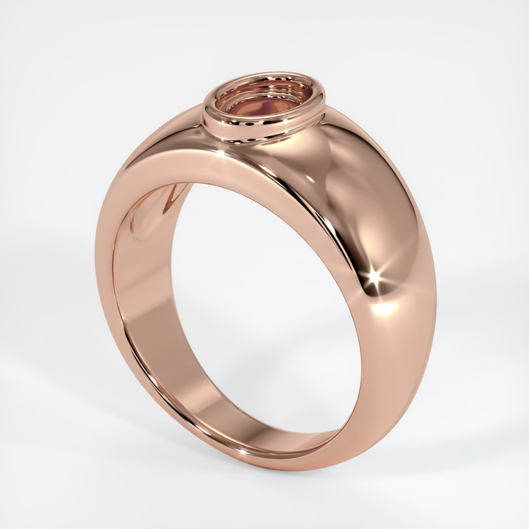 14K Rose Gold Men's Ring Setting