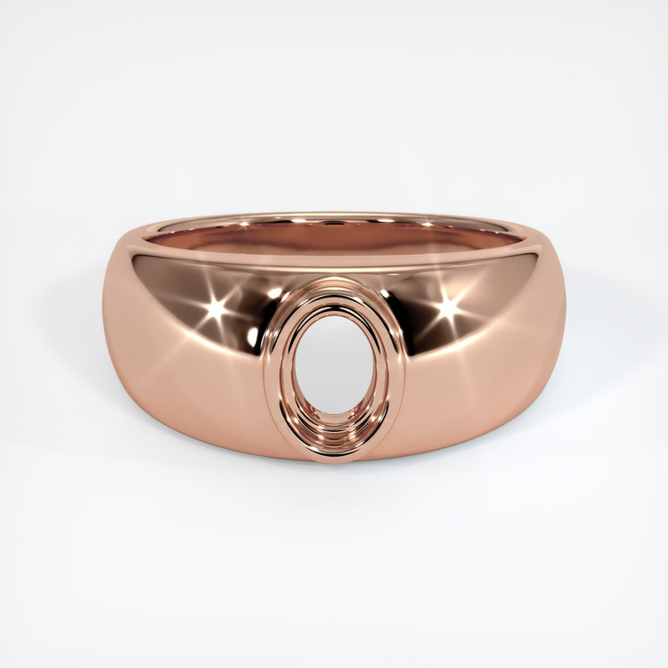 14K Rose Gold Men's Ring Setting