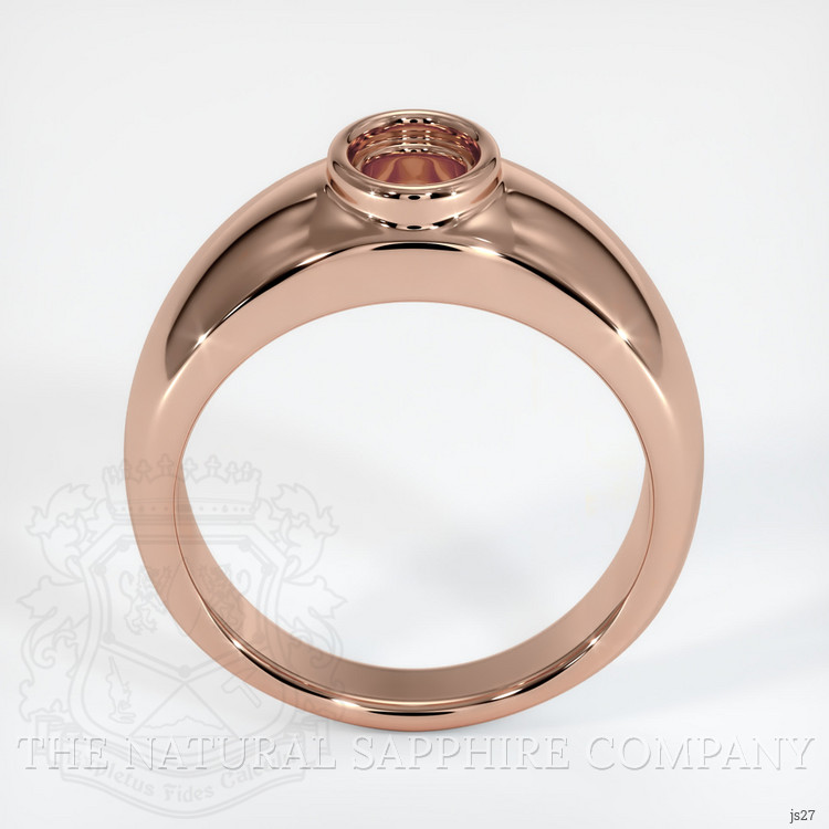 14K Rose Gold Men's Ring Setting