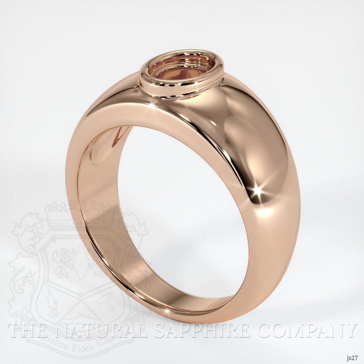 18K Rose Gold Men's Ring Setting