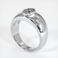 10K White Gold Men's Ring Setting Video