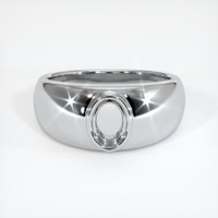 10K White Gold Men's Ring Setting Image