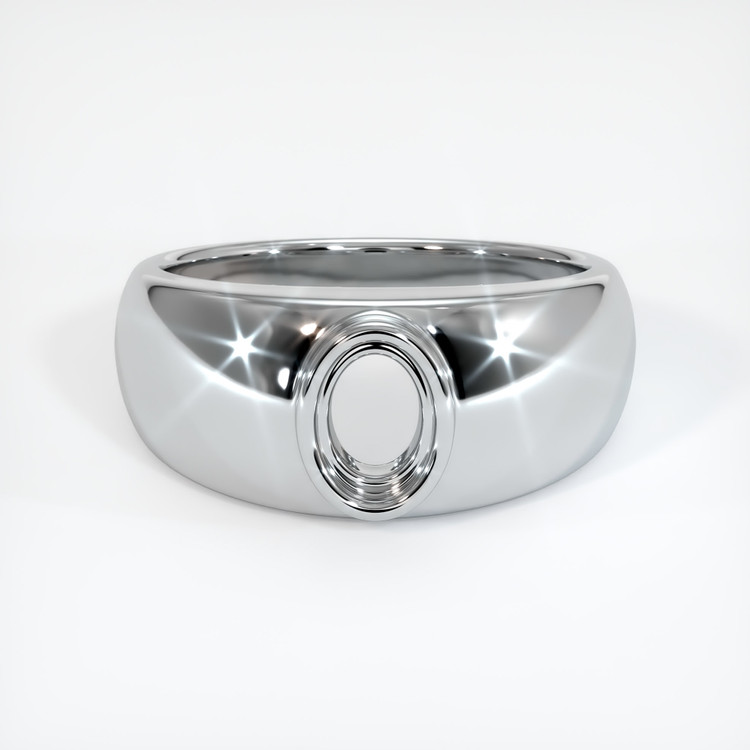 10K White Gold Men's Ring Setting