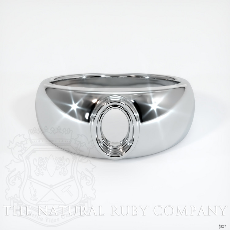 18K White Gold Men's Ring Setting