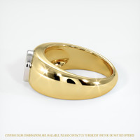 18K White & Yellow Men's Ring Setting Image