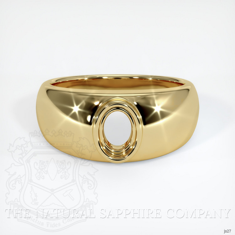 10K Yellow Gold Men's Ring Setting
