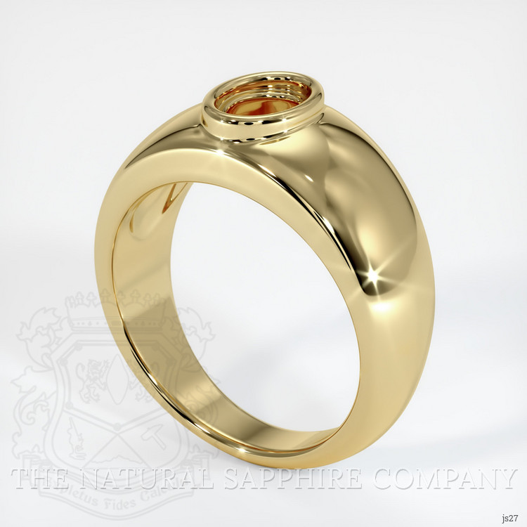 14K Yellow Gold Men's Ring Setting