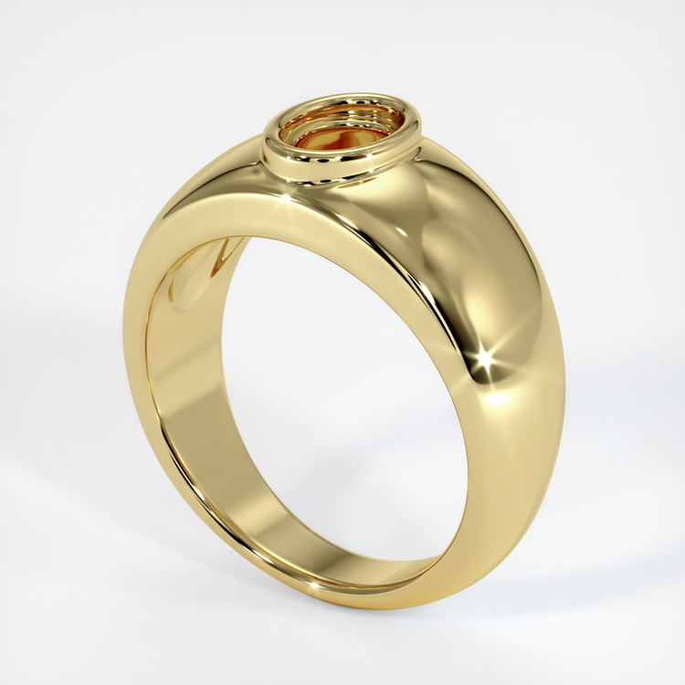 18K Yellow Gold Men's Ring Setting
