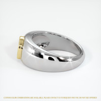 14K Yellow & White Men's Ring Setting Image
