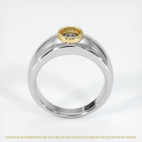 14K Yellow & White Men's Ring Setting Image