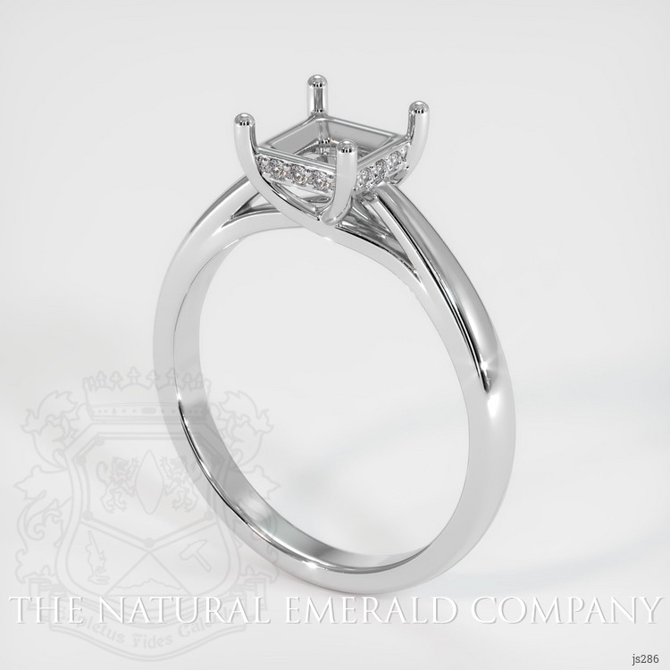 Platinum 950 Pave Ring Setting