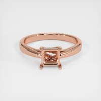14K Rose Gold Pave Ring Setting Image