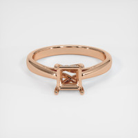 18K Rose Gold Pave Ring Setting Image