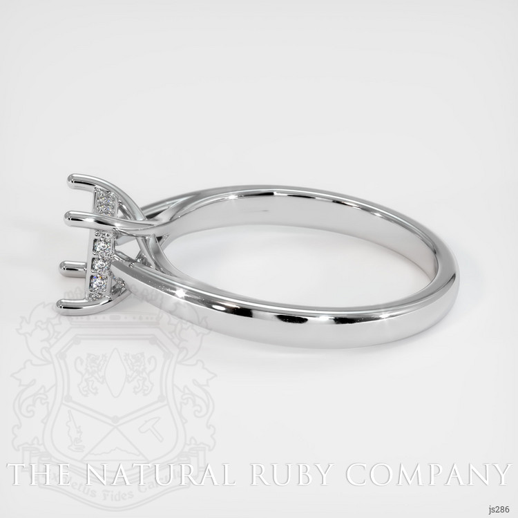 14K White Gold Pave Ring Setting