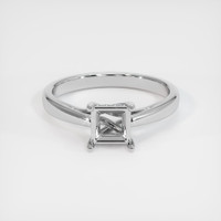 18K White Gold Pave Ring Setting Image