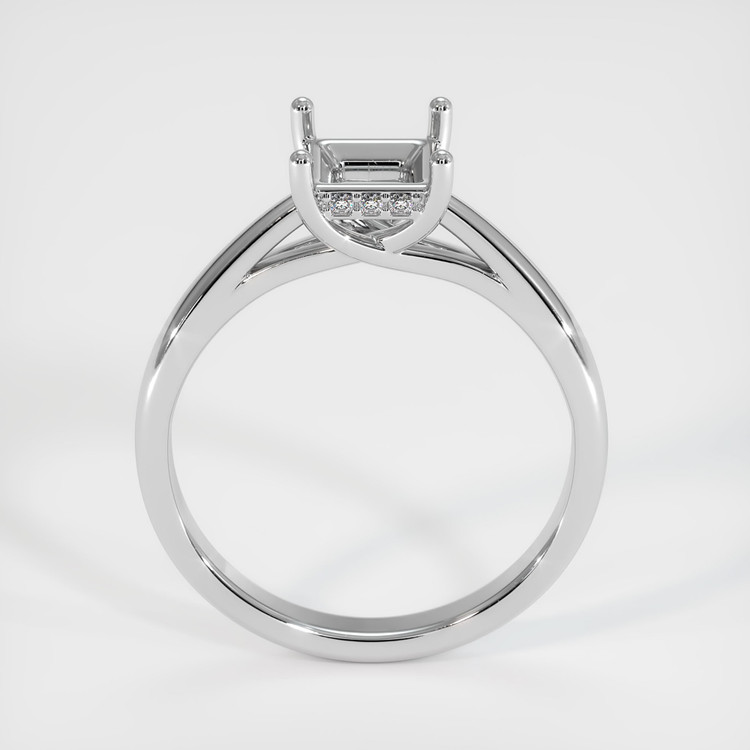 18K White Gold Pave Ring Setting