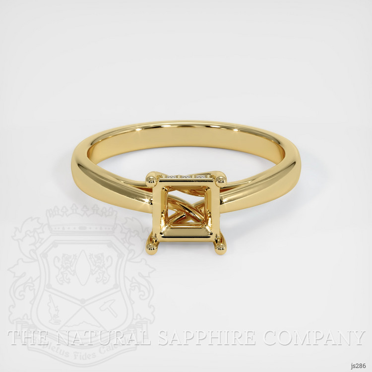 10K Yellow Gold Pave Ring Setting