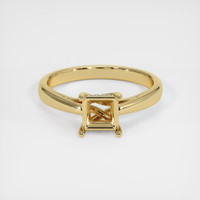 14K Yellow Gold Pave Ring Setting Image
