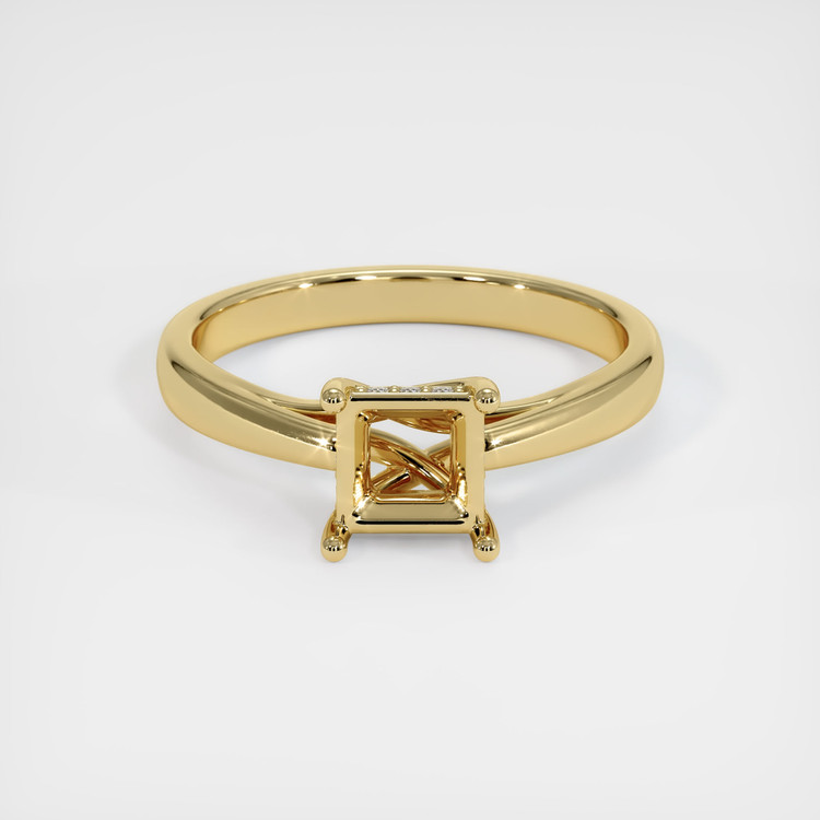 14K Yellow Gold Pave Ring Setting