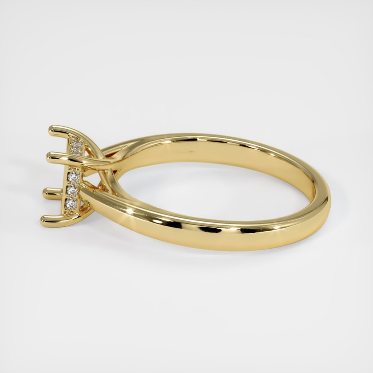 14K Yellow Gold Pave Ring Setting