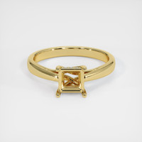 18K Yellow Gold Pave Ring Setting Image