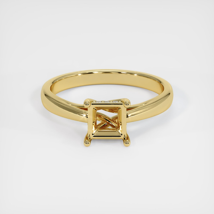 18K Yellow Gold Pave Ring Setting