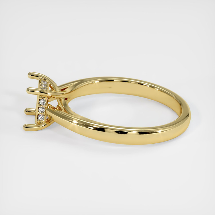 18K Yellow Gold Pave Ring Setting