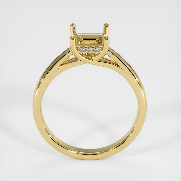 18K Yellow Gold Pave Ring Setting