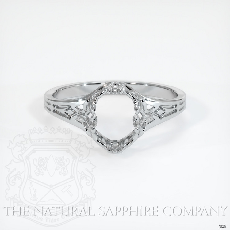 Platinum 950 Antique Style Ring Setting