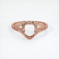 14K Rose Gold Antique Style Ring Setting Image