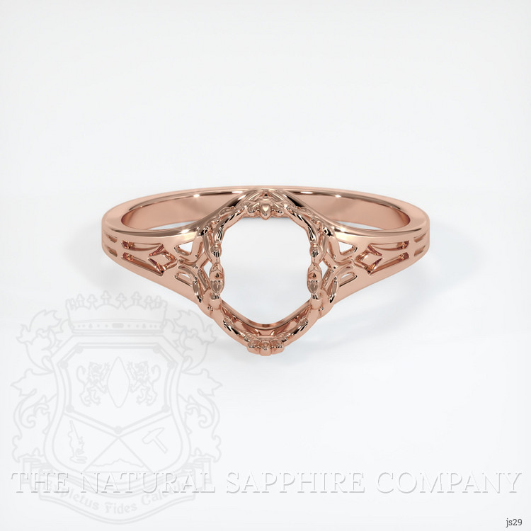 14K Rose Gold Antique Style Ring Setting