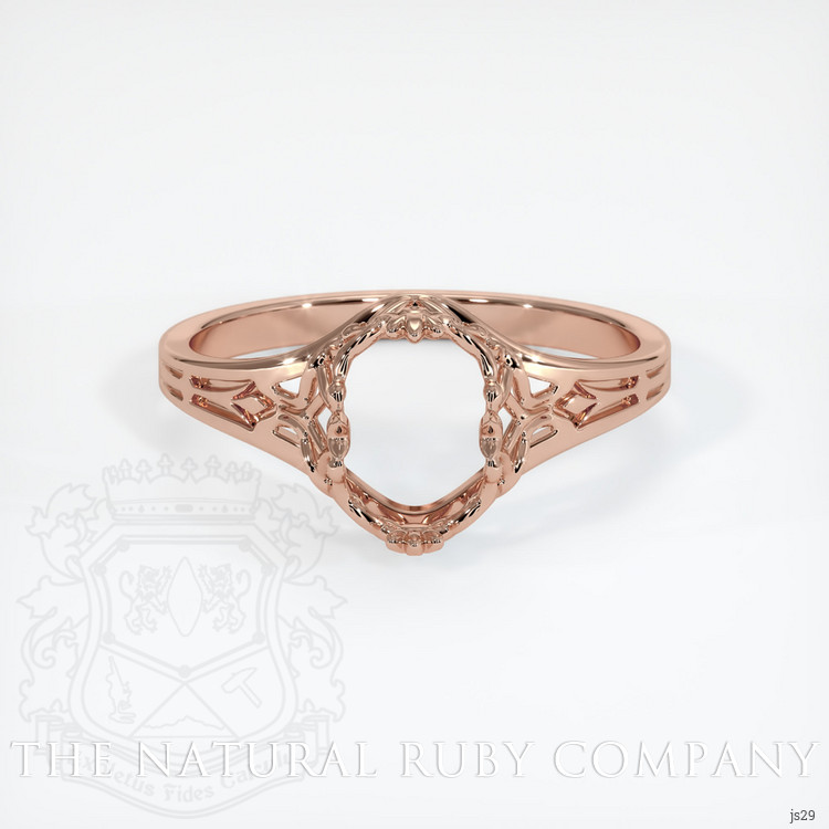 14K Rose Gold Antique Style Ring Setting