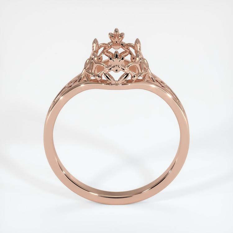 14K Rose Gold Antique Style Ring Setting