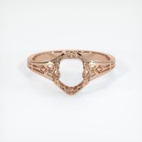 18K Rose Gold Antique Style Ring Setting Image