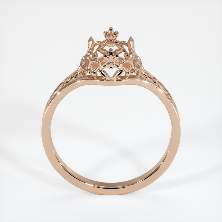 18K Rose Gold Antique Style Ring Setting