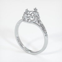 10K White Gold Antique Style Ring Setting Video