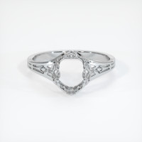 10K White Gold Antique Style Ring Setting Image