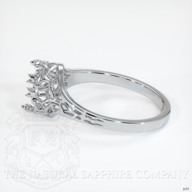 10K White Gold Antique Style Ring Setting