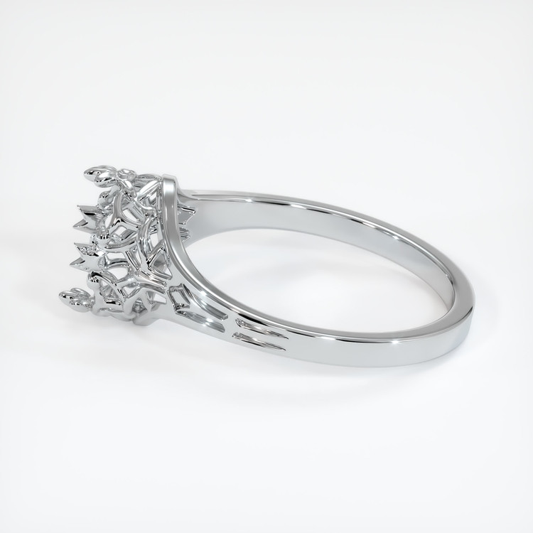10K White Gold Antique Style Ring Setting