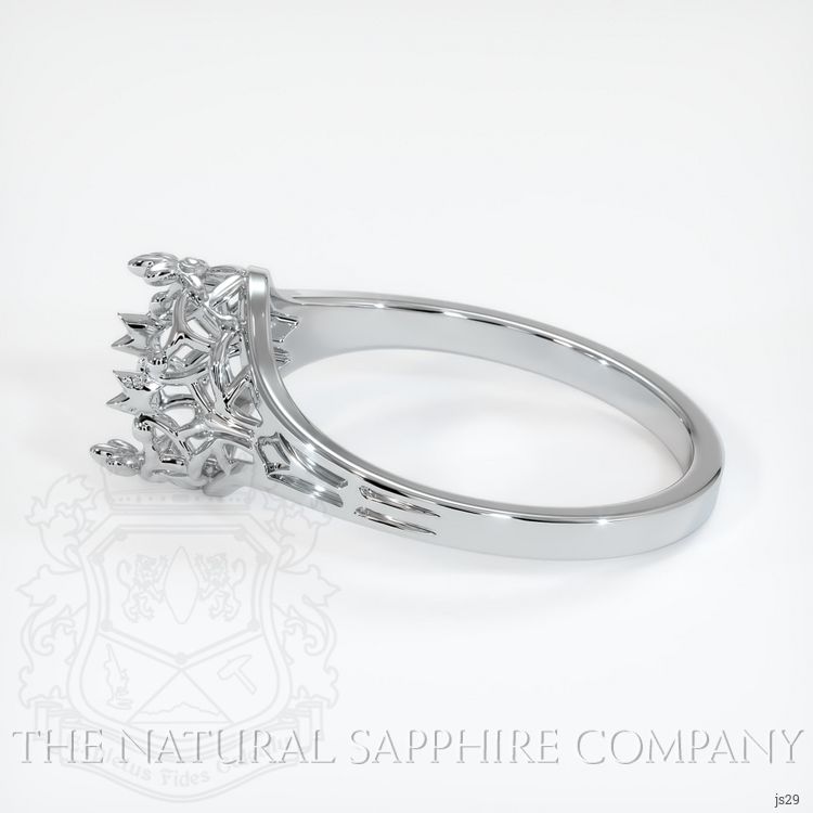 14K White Gold Antique Style Ring Setting