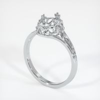 18K White Gold Antique Style Ring Setting Video