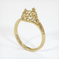 10K Yellow Gold Antique Style Ring Setting Video