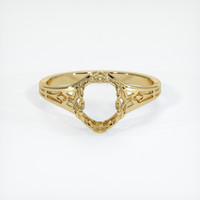 10K Yellow Gold Antique Style Ring Setting Image