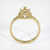 10K Yellow Gold Antique Style Ring Setting Image