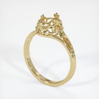14K Yellow Gold Antique Style Ring Setting Video