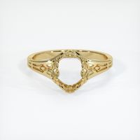 14K Yellow Gold Antique Style Ring Setting Image